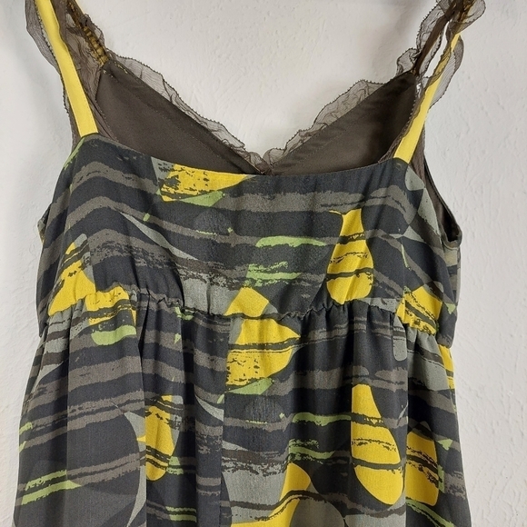 Anthropologie Hero & Leander Women's Gray Dress Abstract Print Size P (Small) - Picture 8 of 11